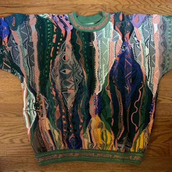 Vintage COOGI Authentic multi coloured sweater - mens small - Picture 2 of 6